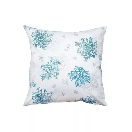 Housse de coussin Lagon bleu