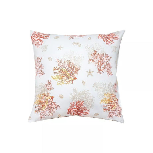 Housse de coussin Lagon corail