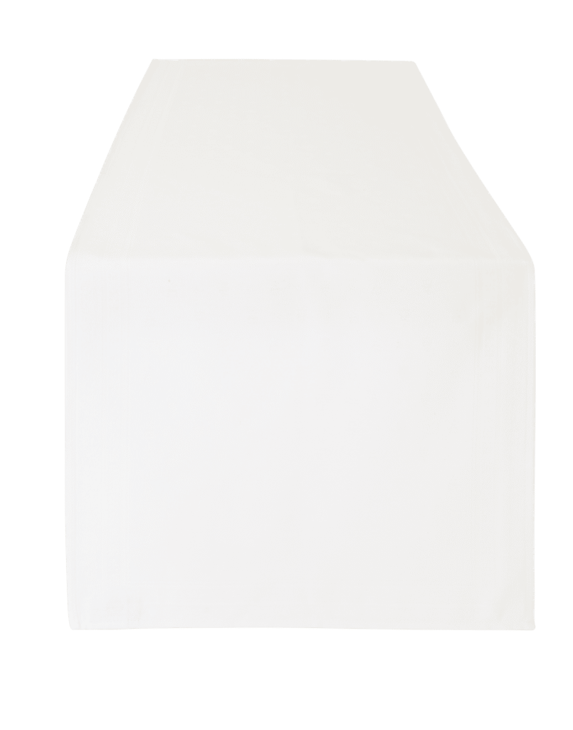 Chemin de table Durance blanc déperlant