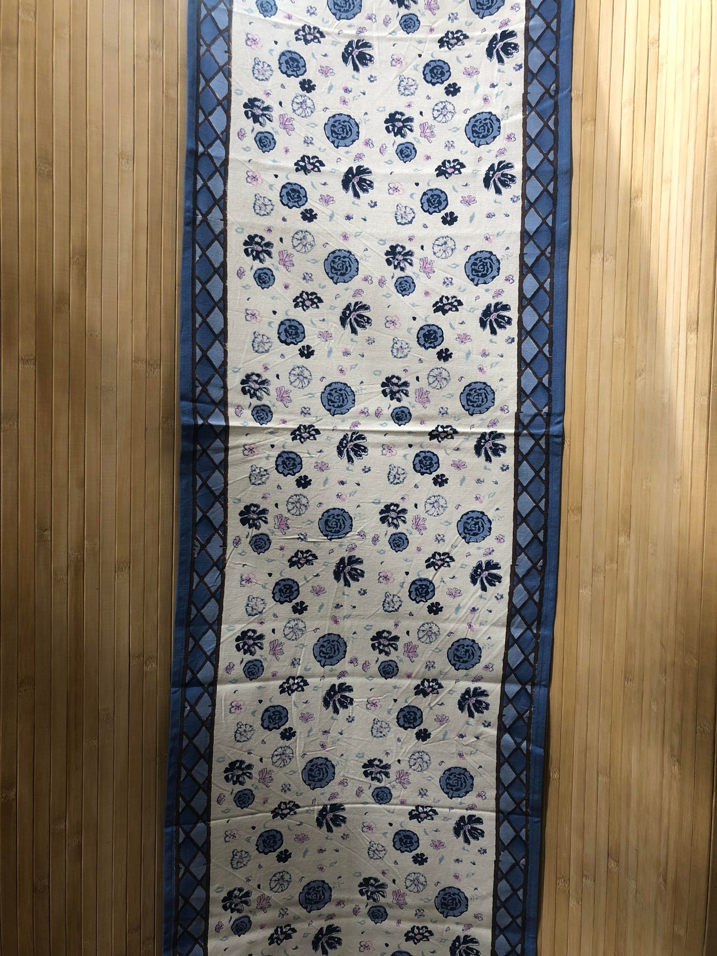 Chemin de table Couleur Nature en coton artisanal