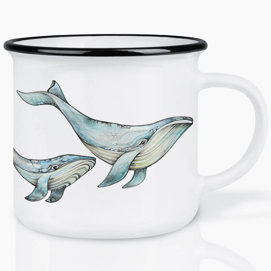 Mug en céramique Baleines