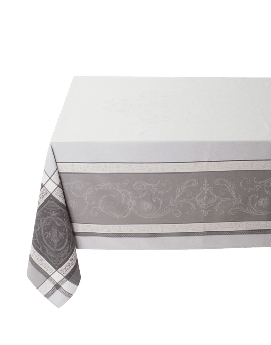 Nappe rectangle 2m Versailles gris déperlante