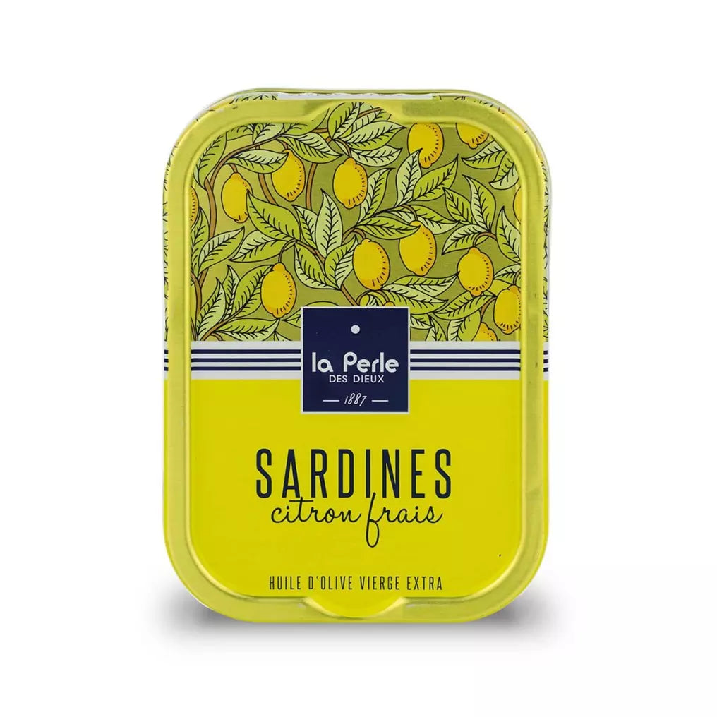 Sardines à l'huile d'olive et au citron La perle des dieux