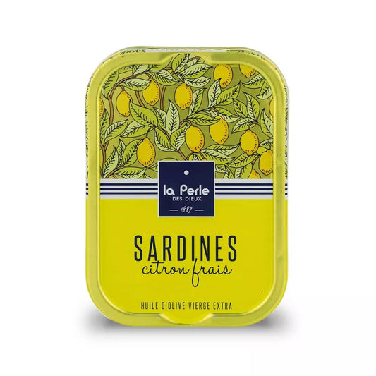 Sardines à l'huile d'olive et au citron La perle des dieux