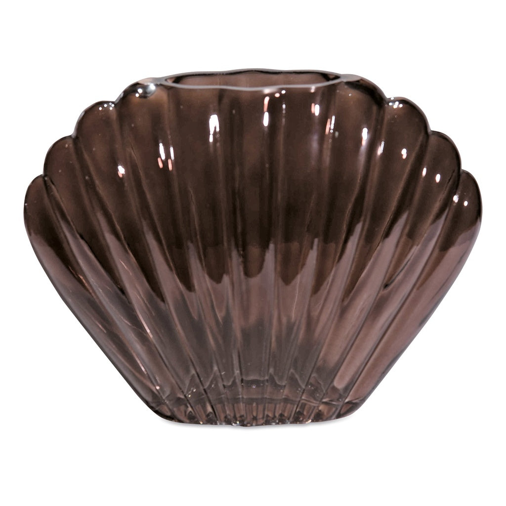 Vase Coki en verre cappuccino