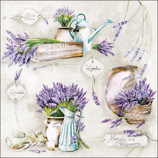 Serviettes en papier Fleur de Provence