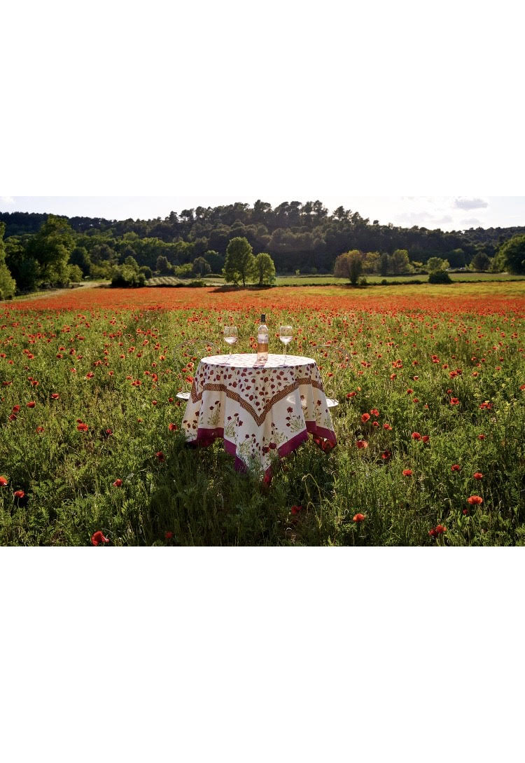 Square tablecloth 160x160cm Cassis  turquoise