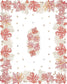 Nappe rectangle enduit 3m Lagon corail