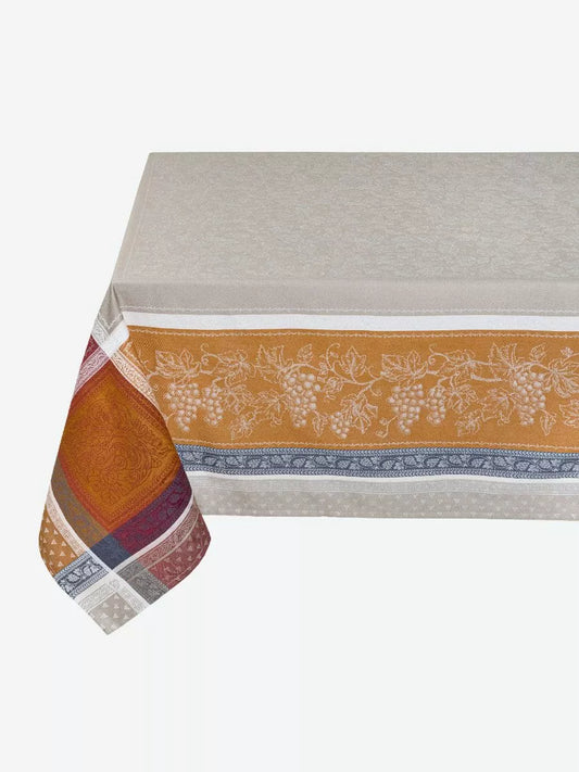 Square tablecloth 160x160cm Coteau cinnamon