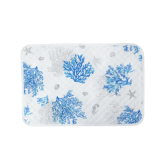 Set de table coton Lagon bleu