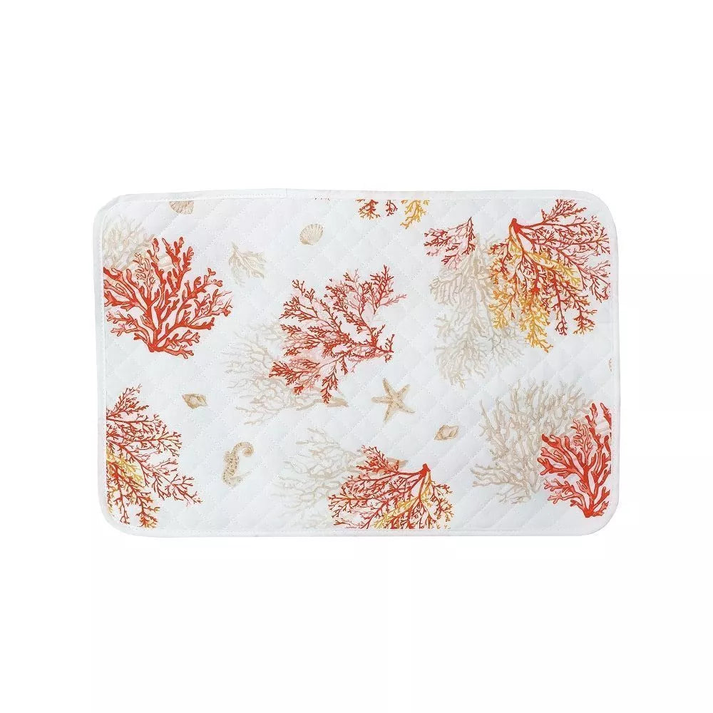 Set de table coton Lagon corail