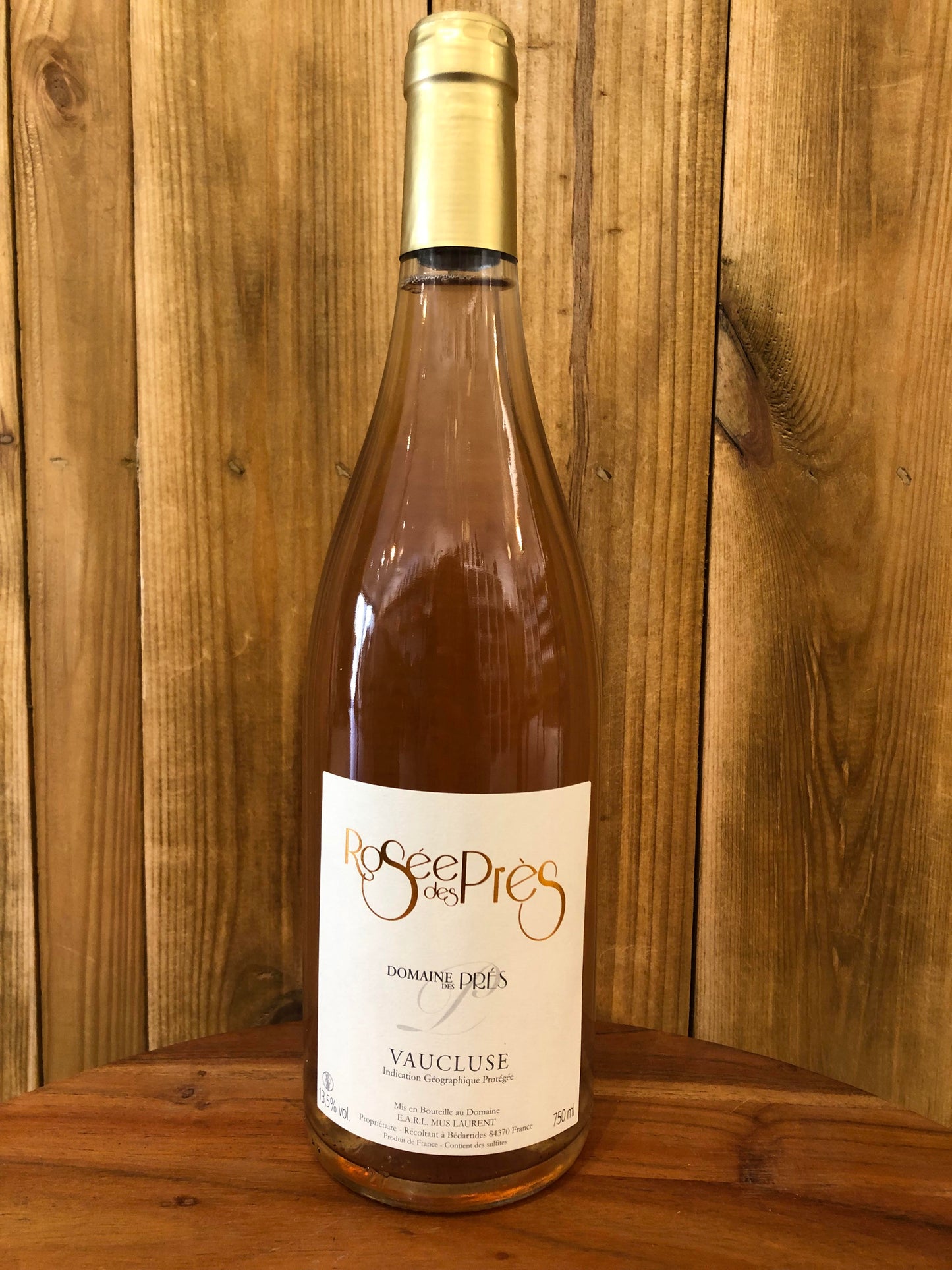 Bouteille de Vin de Pays rosé Domaine des prés