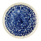 Assiette plate Saphir en porcelaine