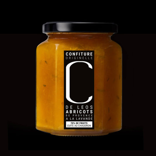 Confiture extra d'abricots au thym sauvage du Domaine de leos