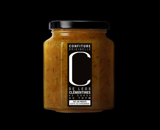 Confiture extra de clémentines de Corse au thym sauvage Domaine de leos
