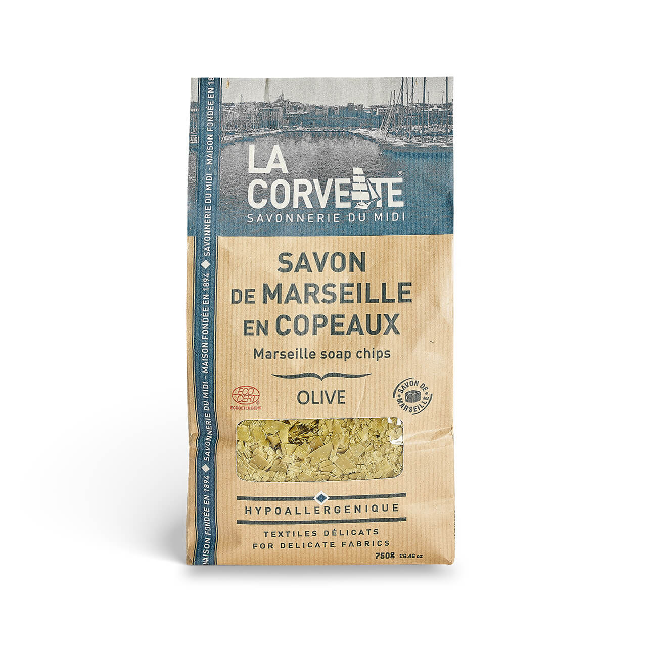 Copeaux de Savon de Marseille Sans Huile de Palme OLIVE – 750g