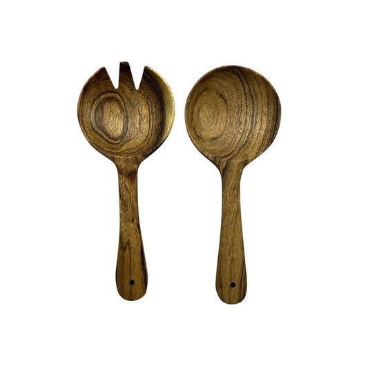 Couverts à servir en bois d'acacia