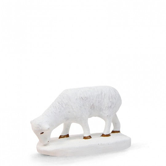 Mouton broutant Santons de Provence Arterra 9cm blanc