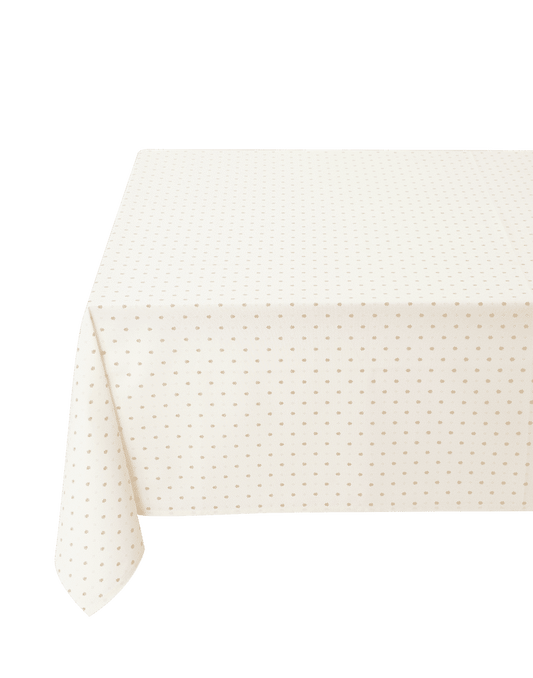 Nappe rectangle coton 2m50 Calisson écru beige