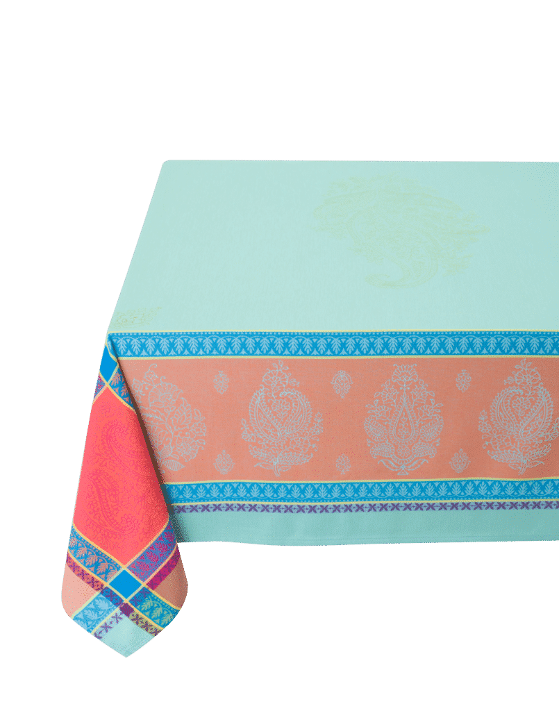 Nappe rectangle 2m50 Cassis turquoise