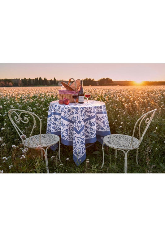 Square tablecloth 160x160cm Cassis  turquoise