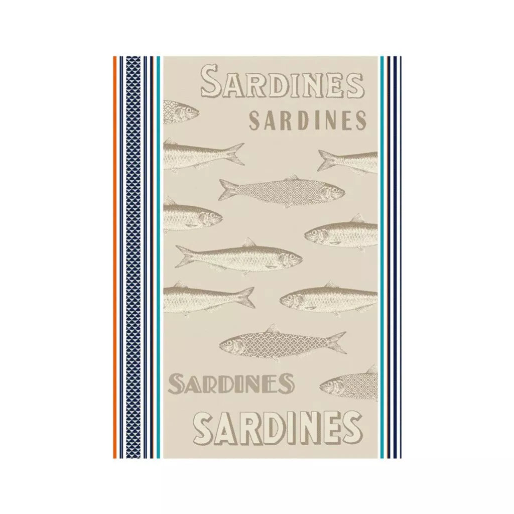 Torchon Sardine en coton